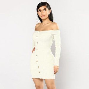 Fashion Nova Jacklyn Off Shoulder Mini Dress